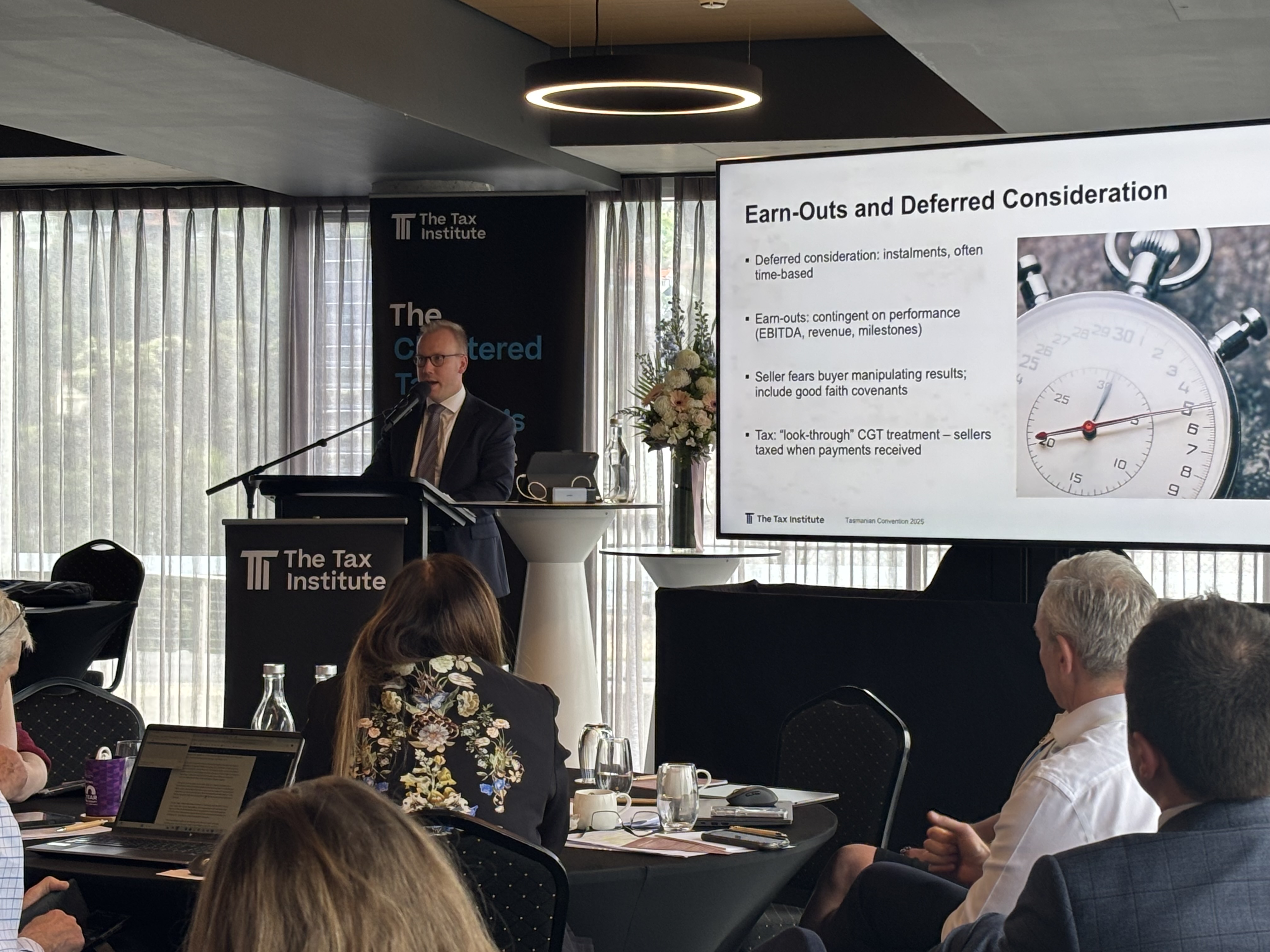 Tax, Pricing & Risk in M&A – Insights from the Tax Institute Convention (Tasmania)