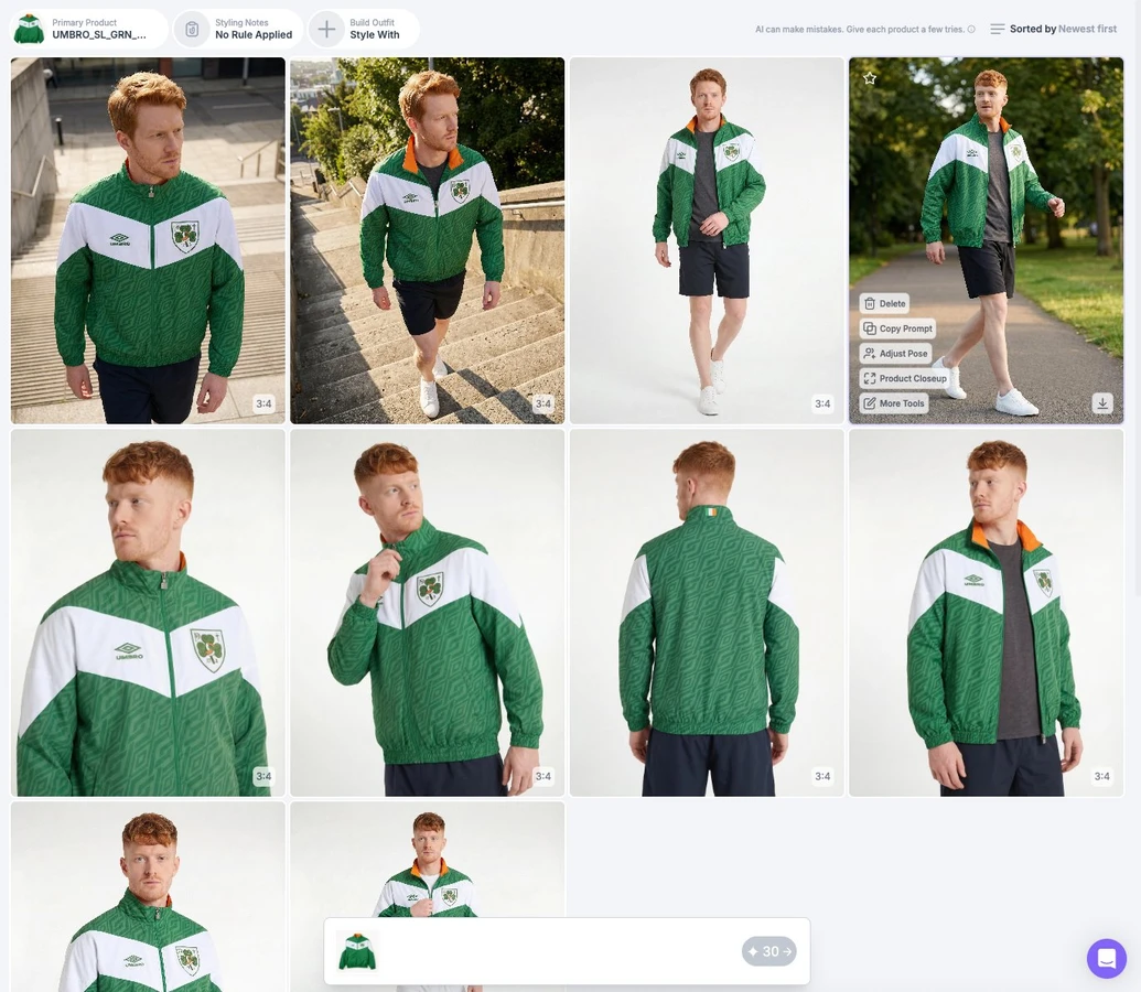 AI virtual model wearing menswear boxer briefs for ecommerce catalogue — Picjam