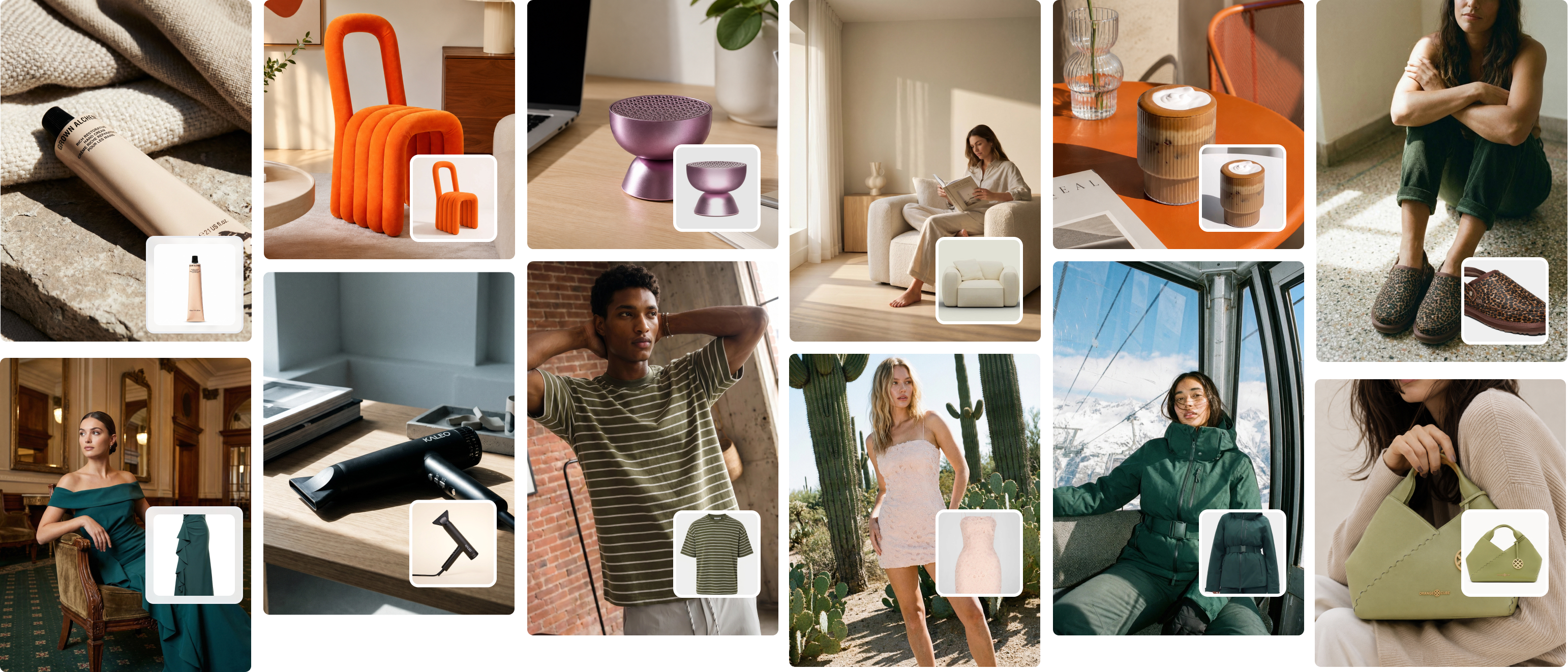 Campaign and lifestyle imagery gallery generated by Picjam