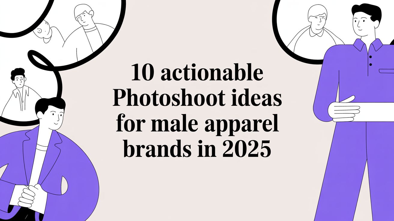 10 Actionable Photoshoot Ideas for Male Apparel Brands in 2025