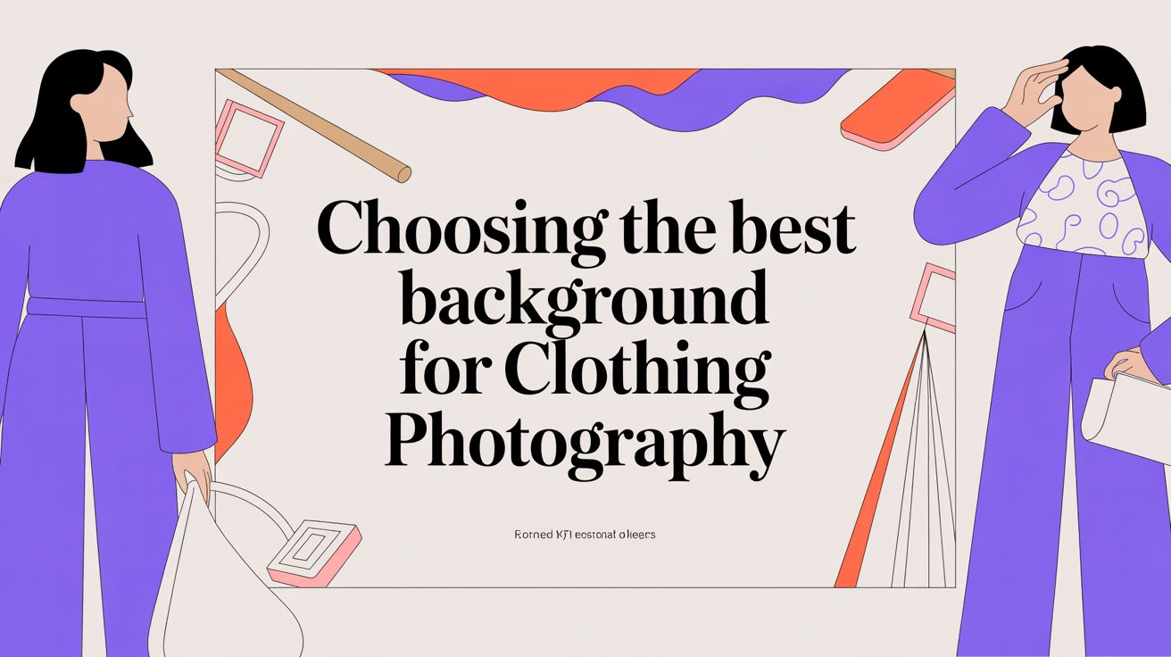 How to Find the Best Background for Clothing Photography That Actually Sells