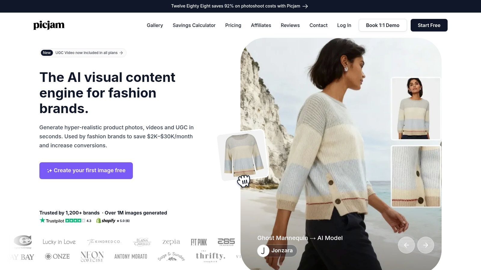A fashion model wearing a white top and blue jeans, generated using AI for an Instagram post background.