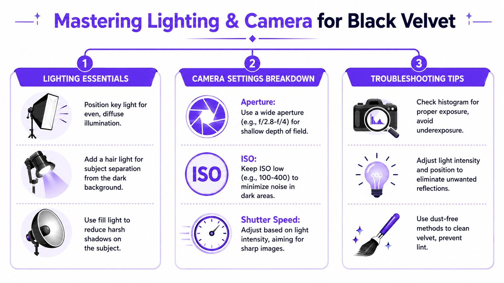 Mastering Lighting and Camera Settings