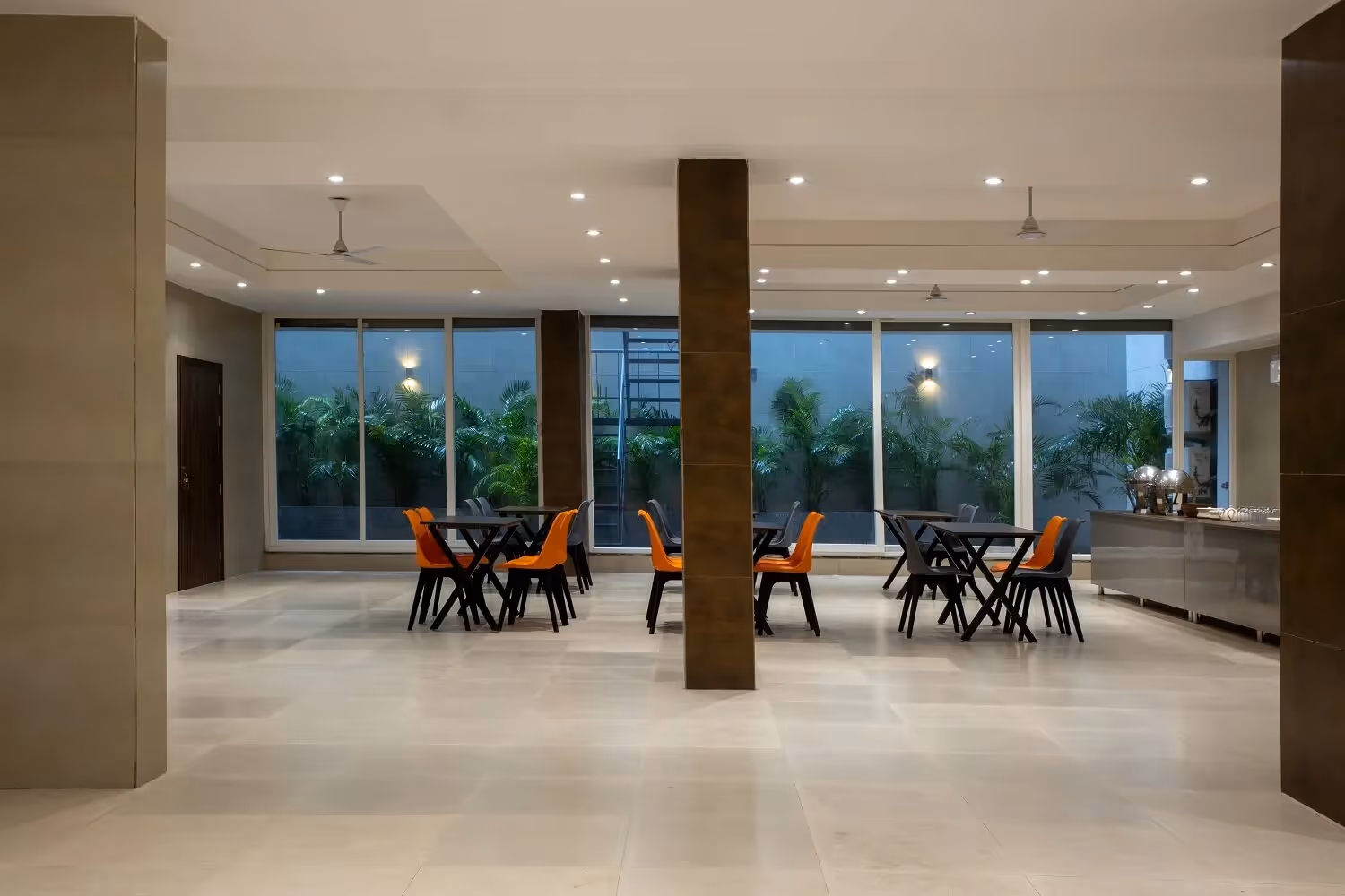 Guest lounge area in the basement which is also used as a breakfast lounge