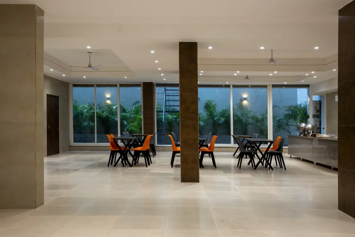 Guest lounge area in the basement which is also used as a breakfast lounge