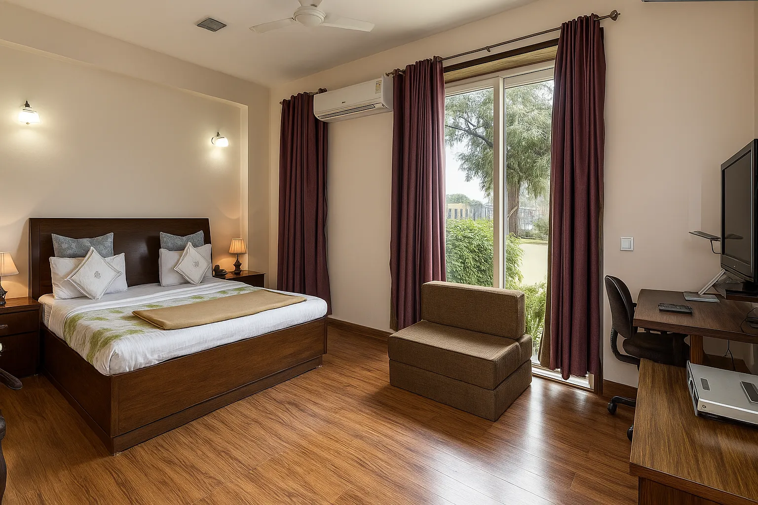 Perch Serviced Apartments Sector 40 Gurgaon – spacious accommodation near HUDA City Centre and Medanta Hospital.