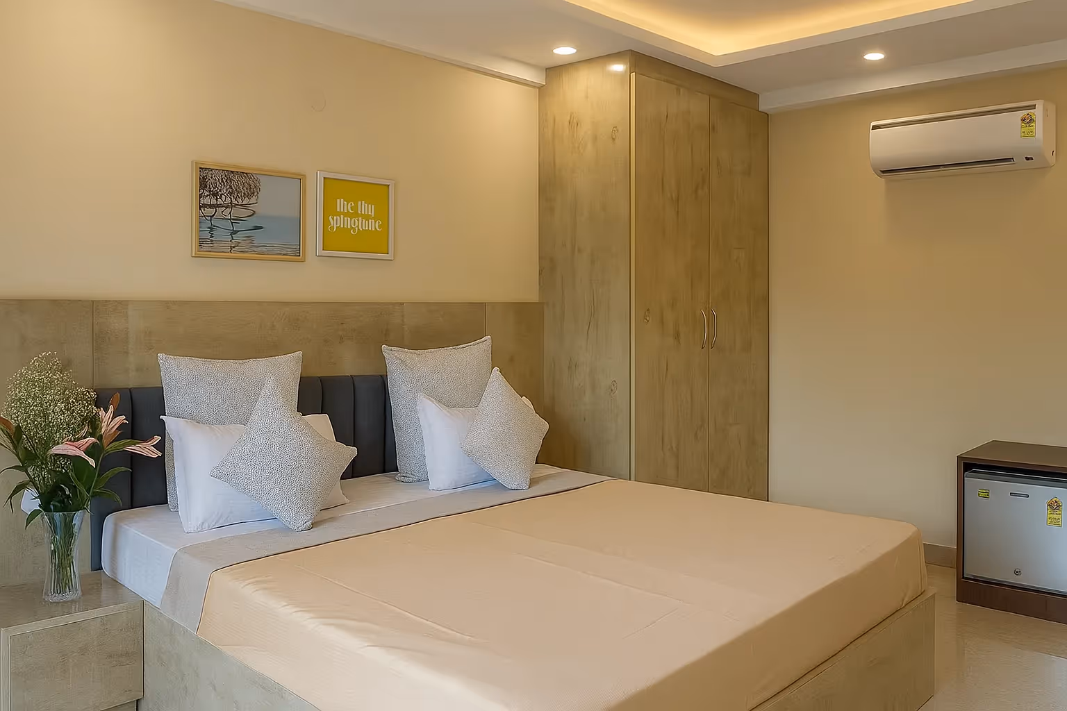 Sterling Room in Cyber City features a queen bed, and flat-screen TV for a comfortable stay.