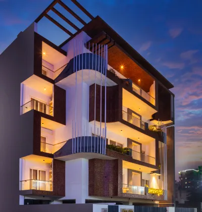 Perch Serviced Apartments Golf Course Road Gurgaon – luxury serviced stay with modern architecture near business and shopping hubs
