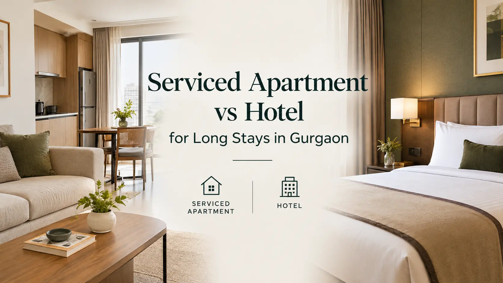 Serviced Apartment vs Hotel for Long Stays in Gurgaon