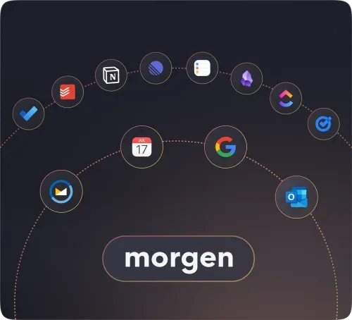 Morgen integrates with all your calendars so you can manage them together in one place.