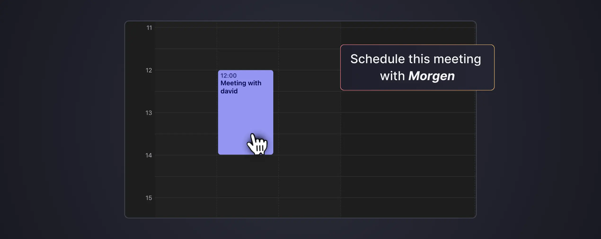 Events from one calendar scheduled onto another.