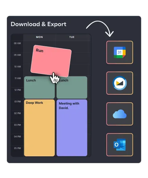 Your tasks time blocked by the AI Planner.