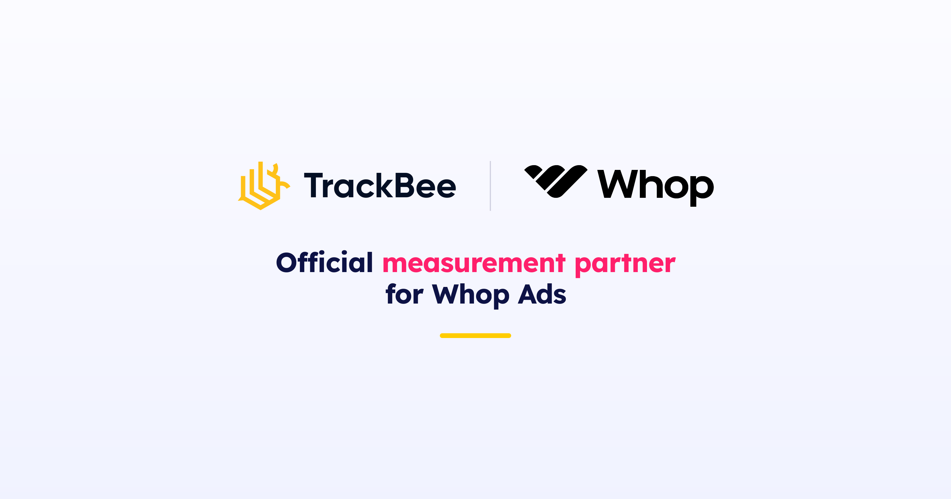 TrackBee, official measurement partner for Whop Ads