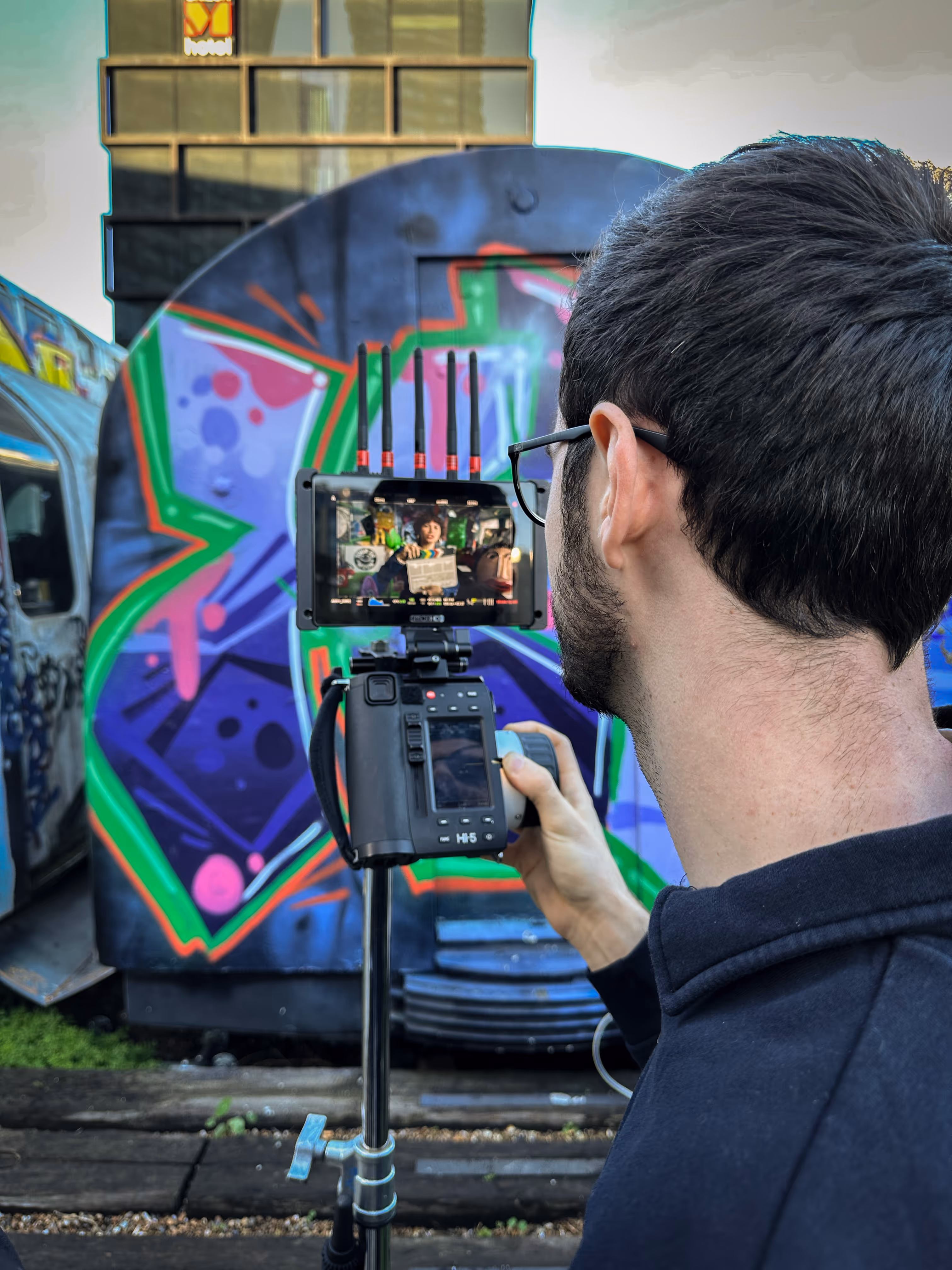 BTS Image of a shoot