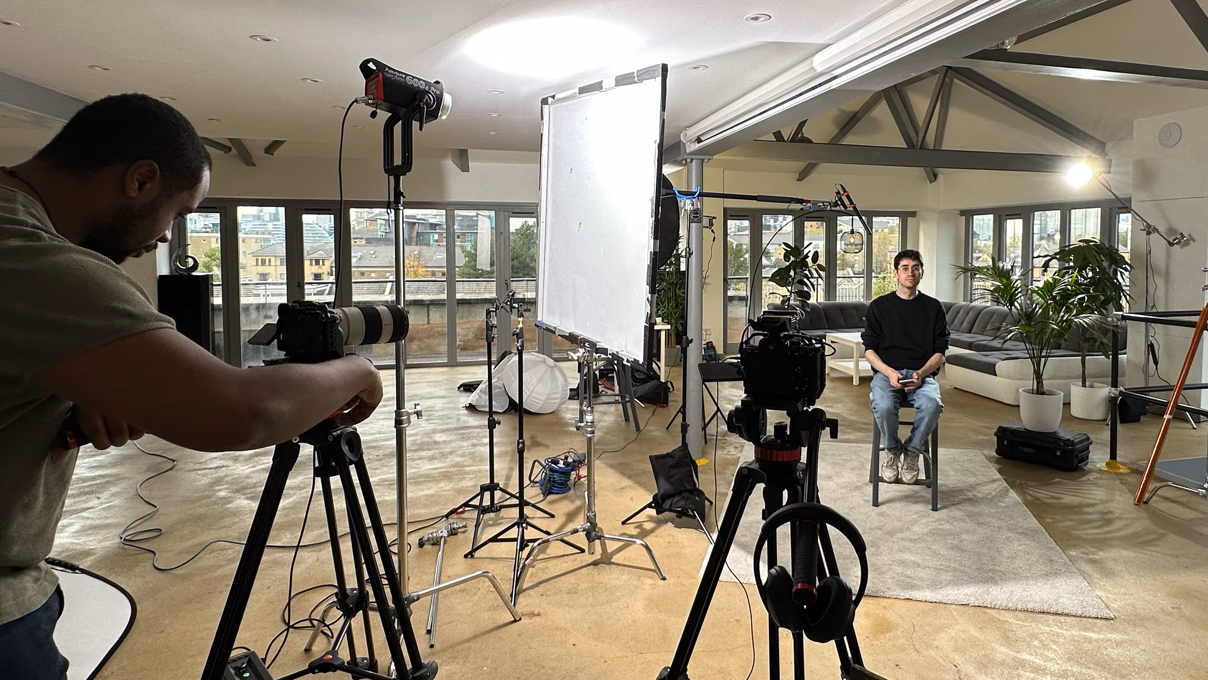 BTS Image of video shoot