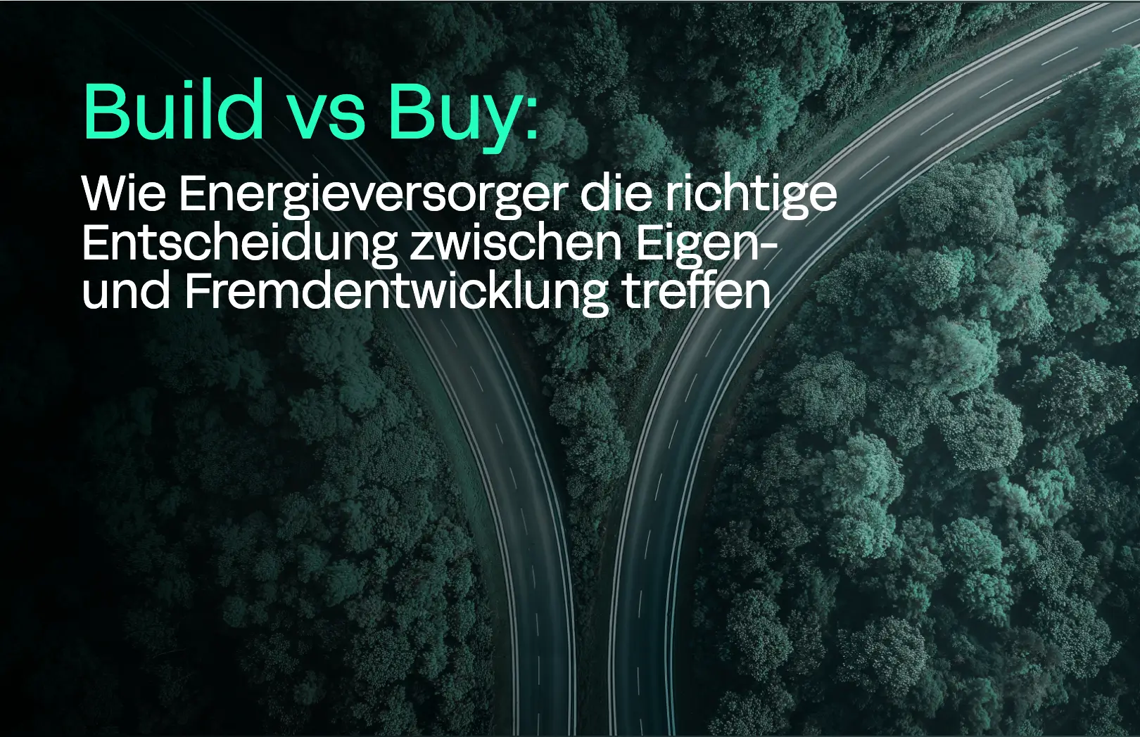 Cover of the German flipbook on the choic to Build inhouse vs buy an external platform