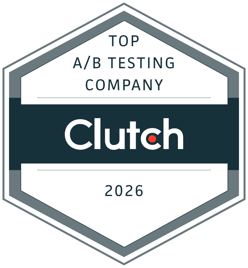 Clutch Top A/B Testing Company Worldwide 2026 badge