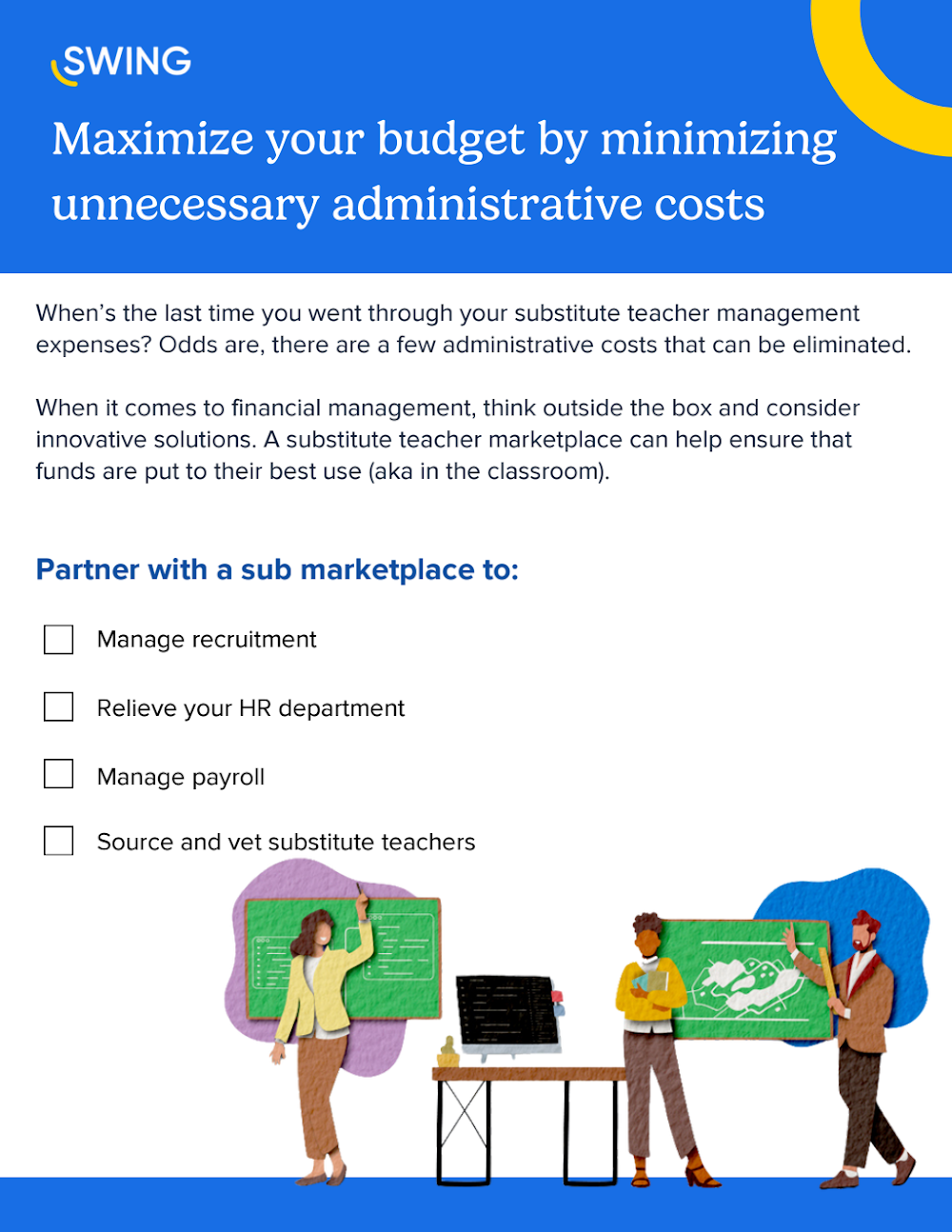 One-pager on minimizing unnecessary administrative costs