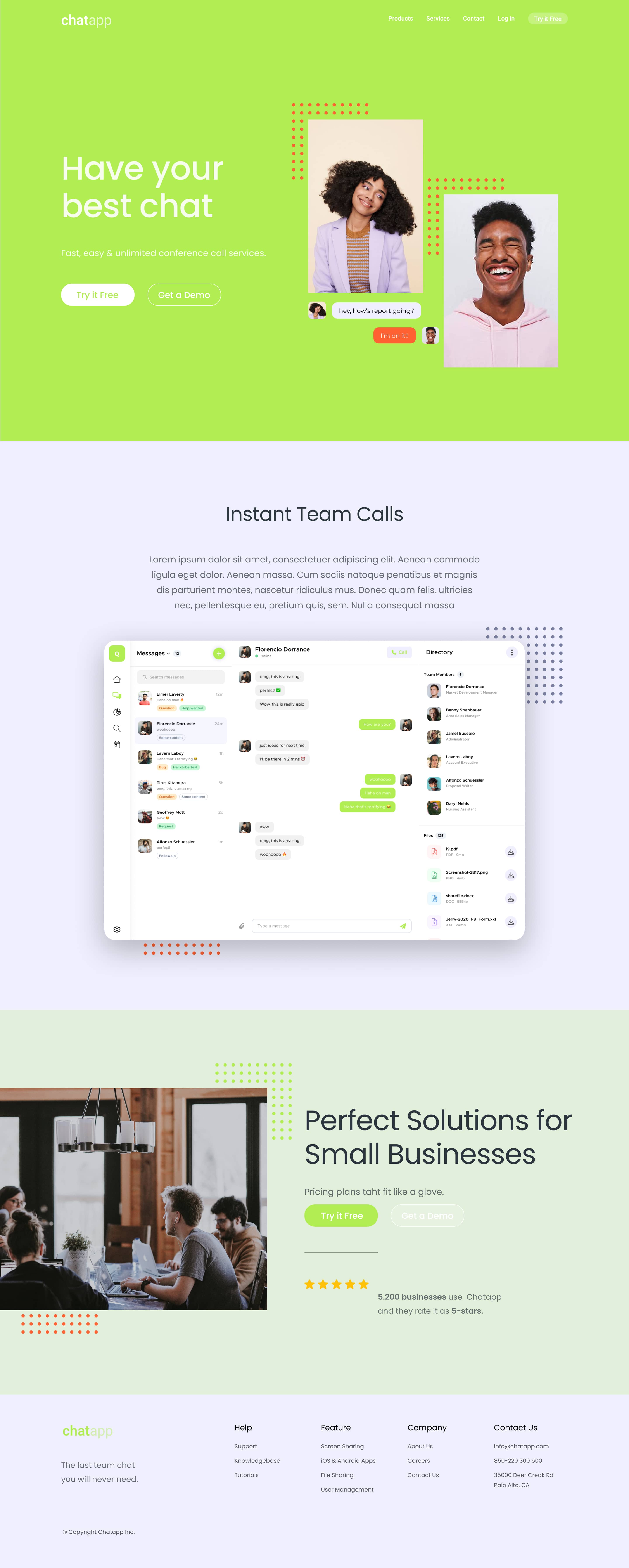 A screenshot of web page