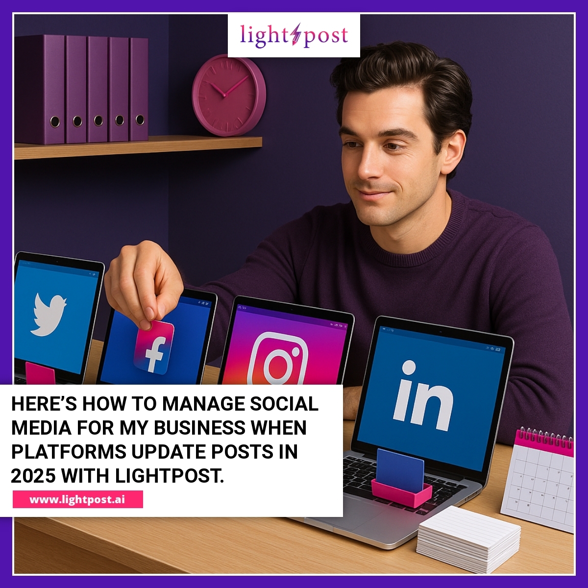 how to manage social media for my business