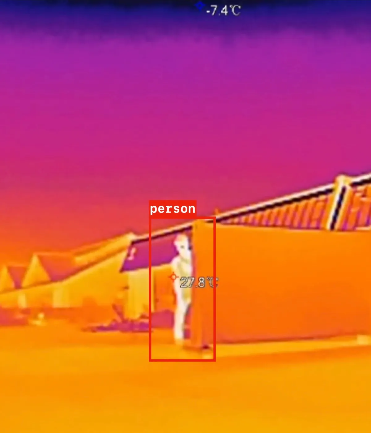 Thermal scan of person
