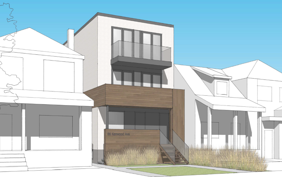 86 Kenwood Ave 5-plex rendering. 