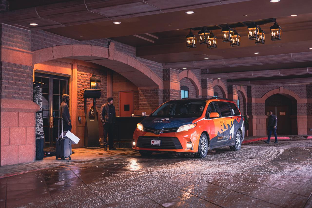 Panoramic shot of Aspen Mountain from downtown or the Silver Queen Gondola in winter — iconic, cinematic, aspirational