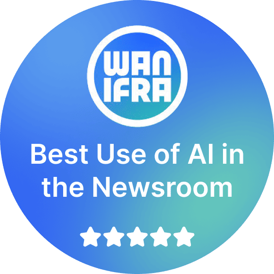 WAN-IFRA Best Use of AI in the Newsroom 