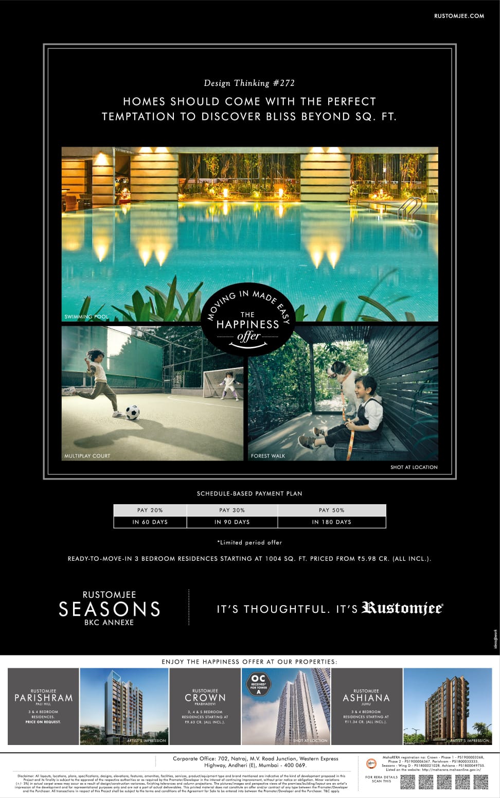 a detailed Image for teh Rustomjee Seassons Project