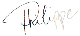 Signature manuscrite de Philippe en cursive.