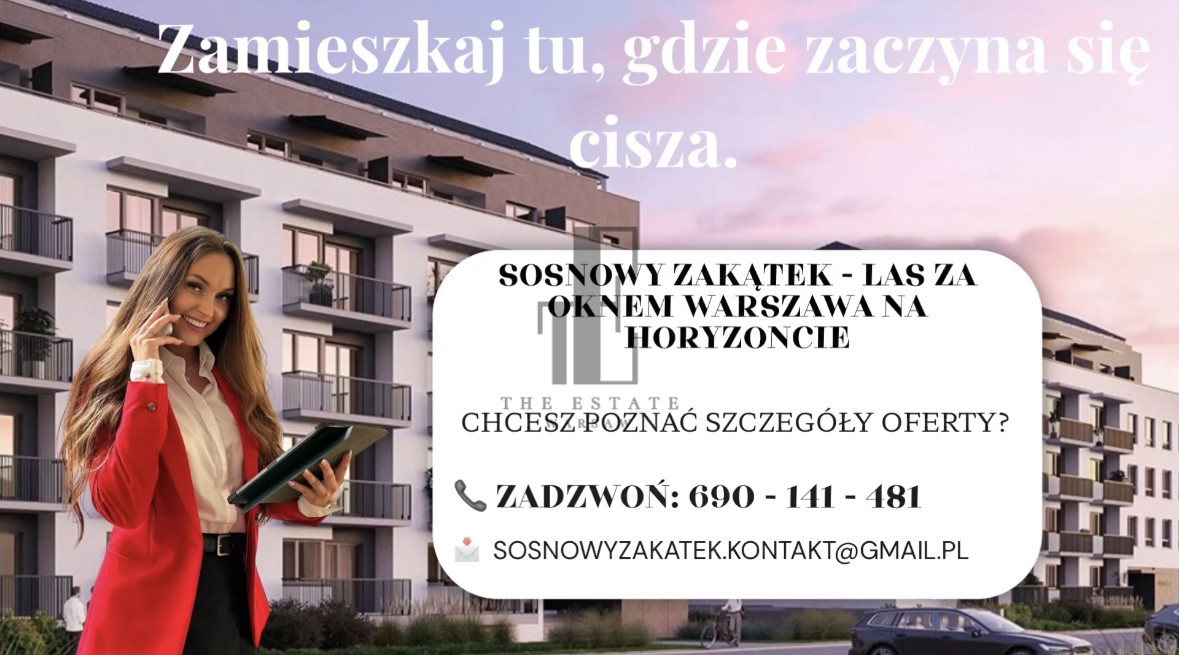 Sosnowy Zakątek - 3 pokoje, balkon | Bez prowizji