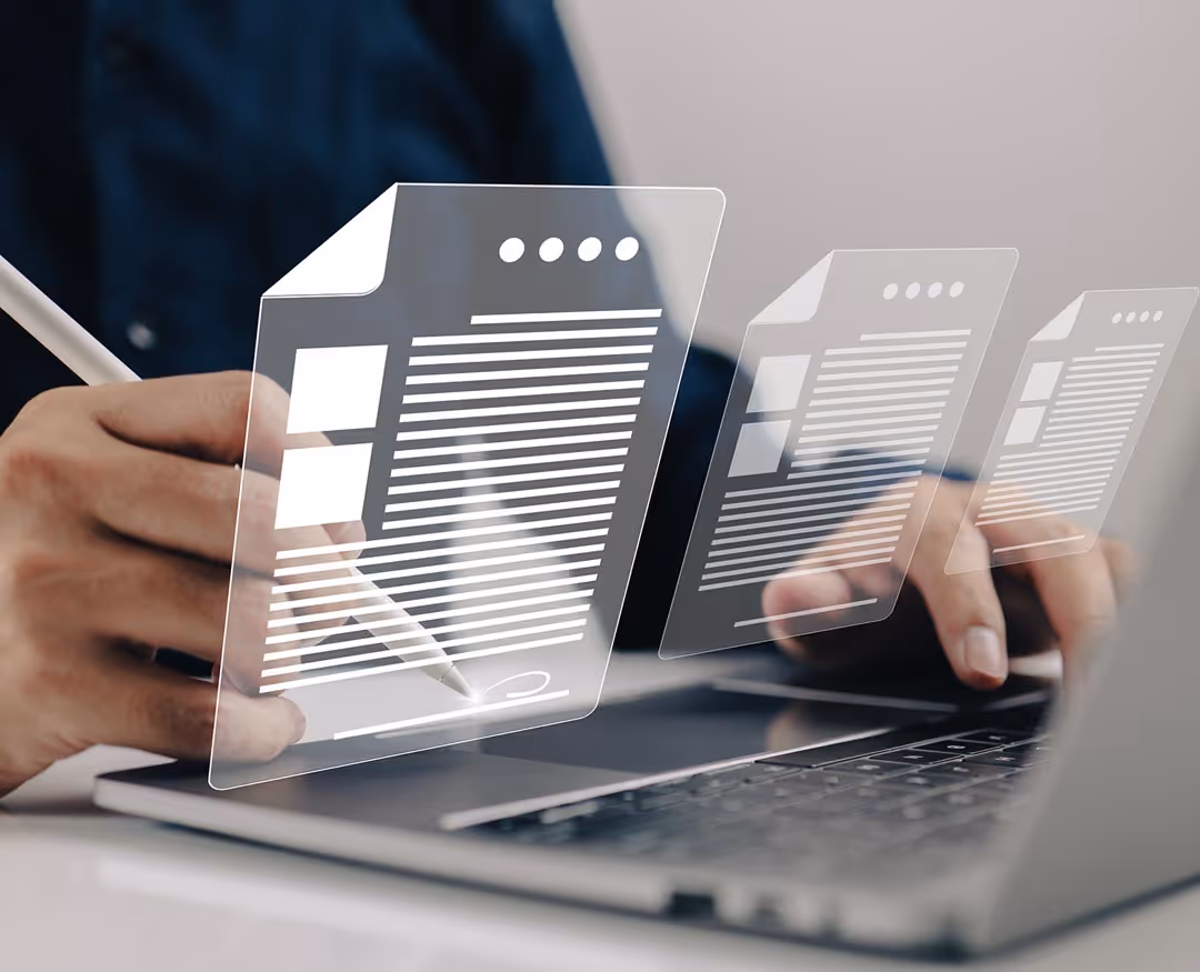 Digital application documents are prepared by an applicant and sent to the hotel on Lake Thun