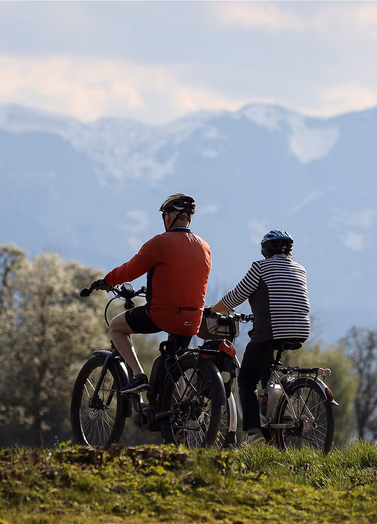 Ausflug mit dem Velo in der Region Thunersee