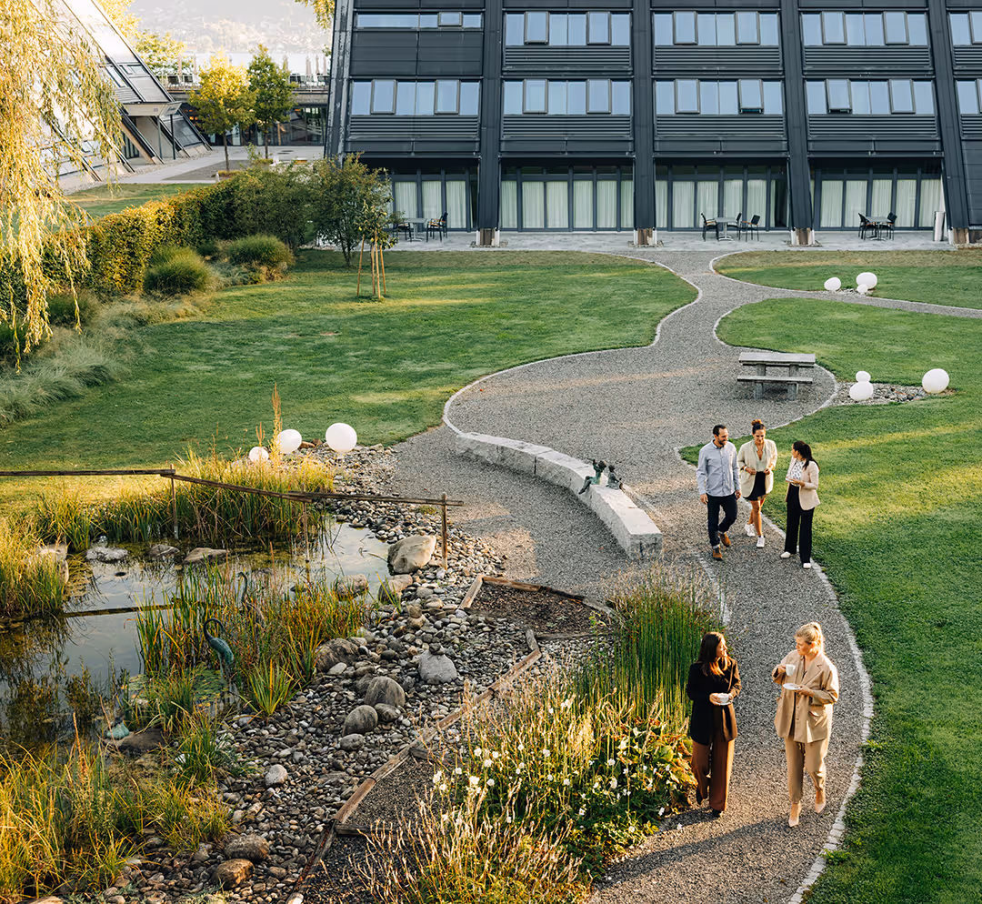 Path in the park of the Deltapark Vitalresort