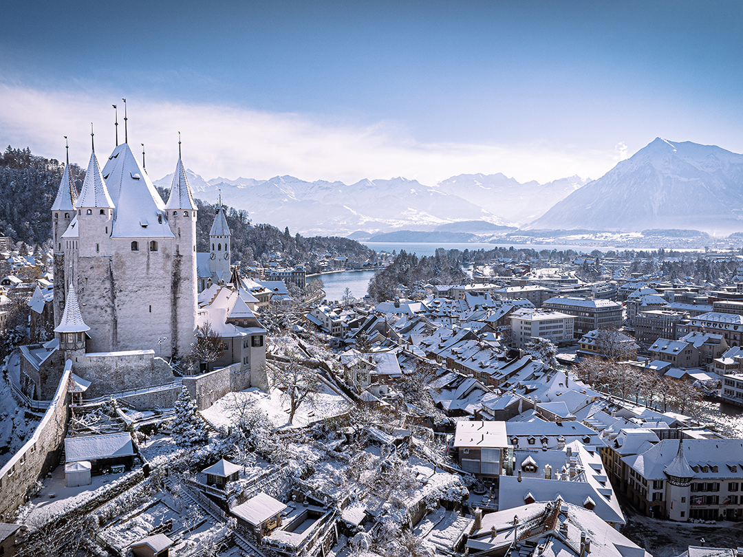 Vue sur la vieille ville de Thoune