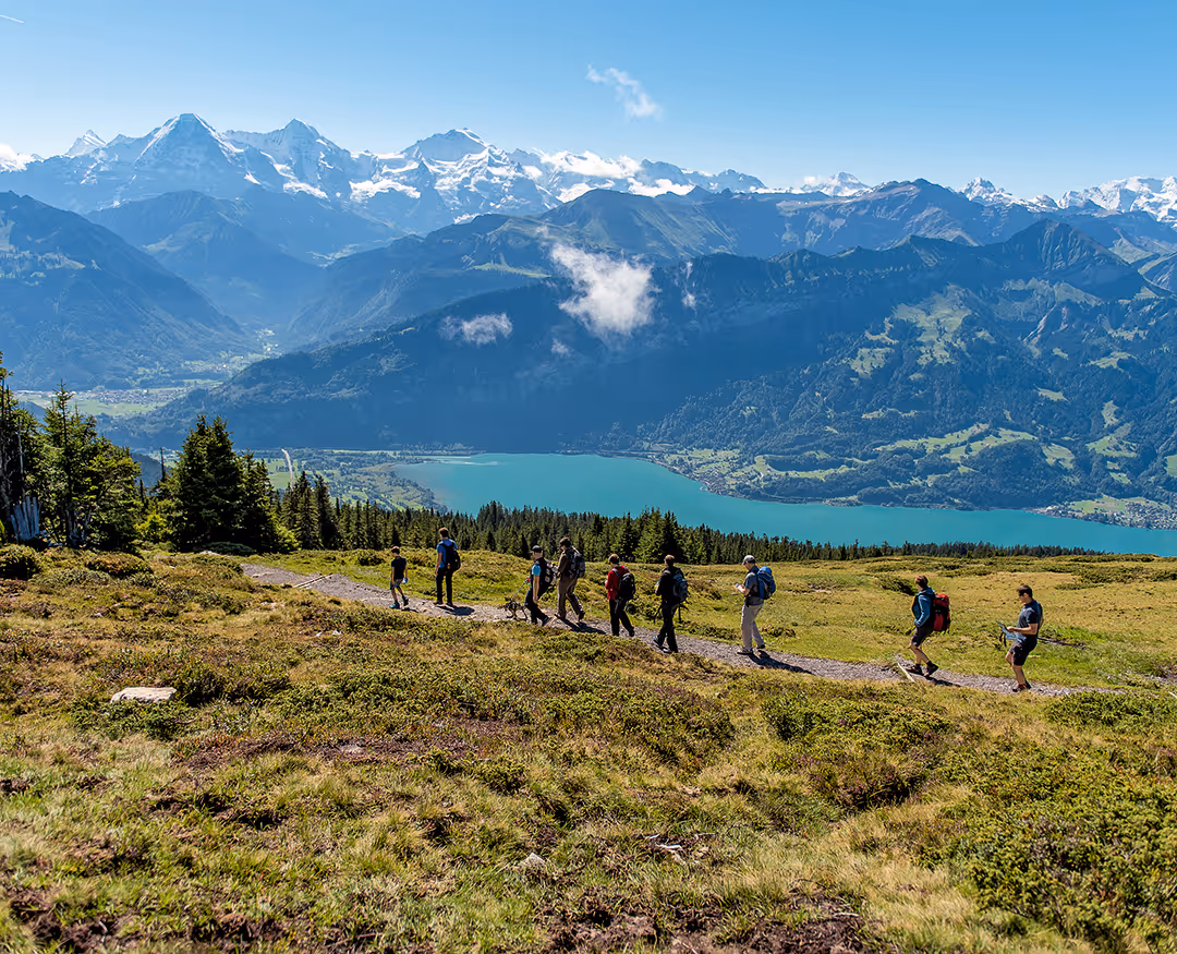 View of Lake Thun from the hike