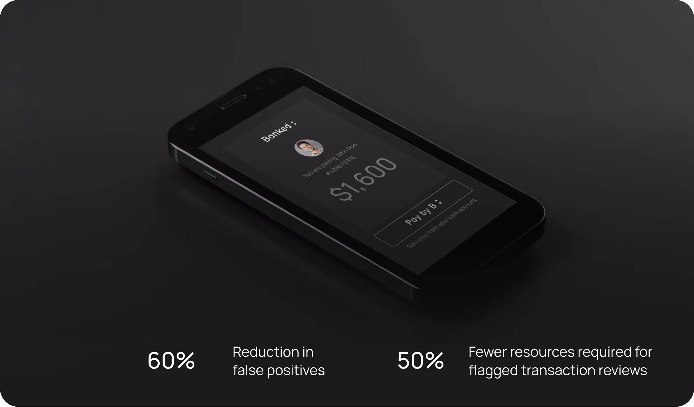With Flagright, Banked reduced false positives by 60% with 50% fewer resources required for flagged transaction reviews.