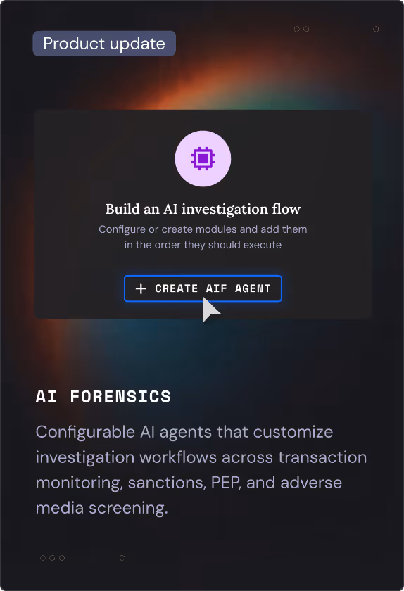 AIF - Build Investigation flow