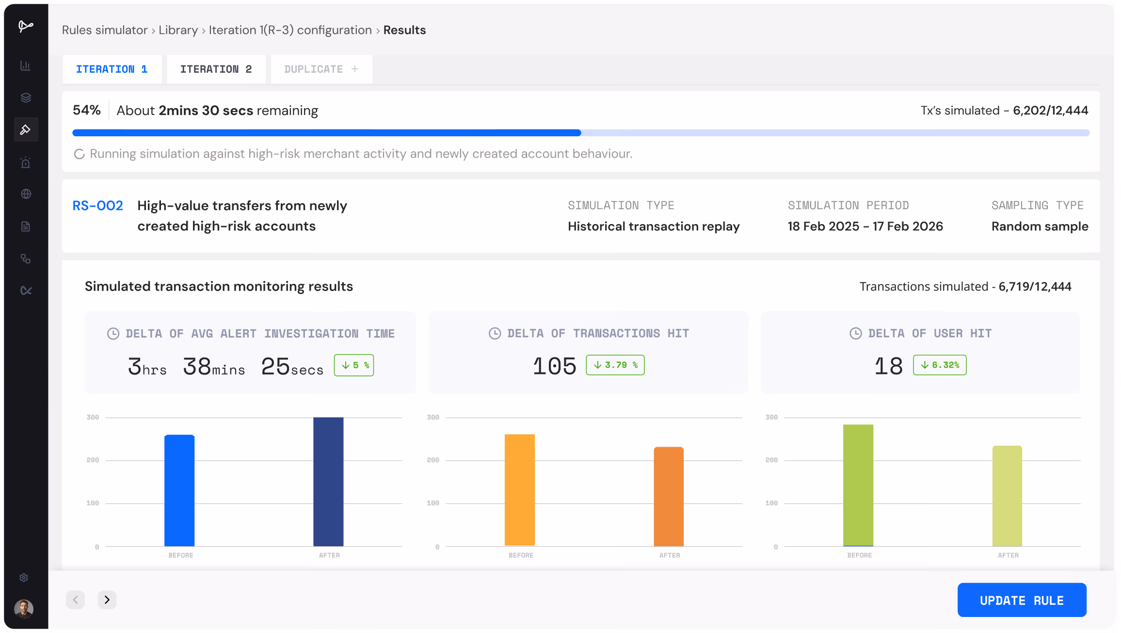 Run it against real data before it's live