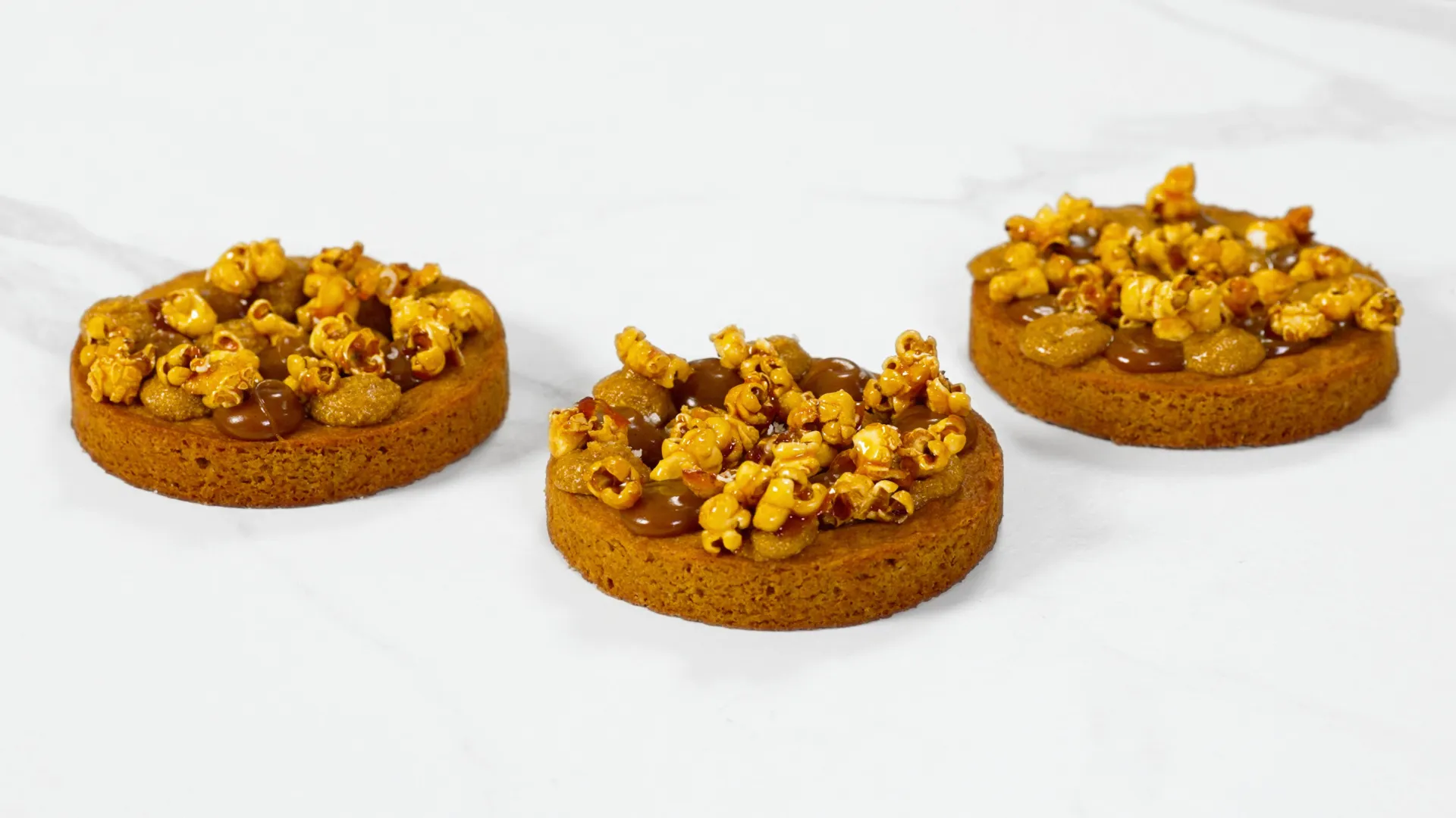 Cookies pop corn et praliné maïs