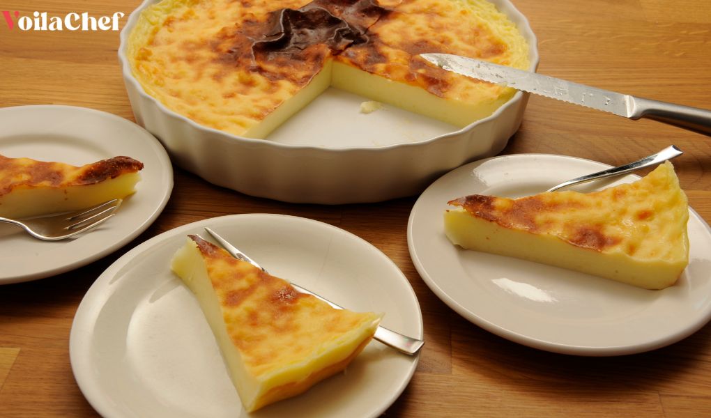 Recipe for vanilla custard tart