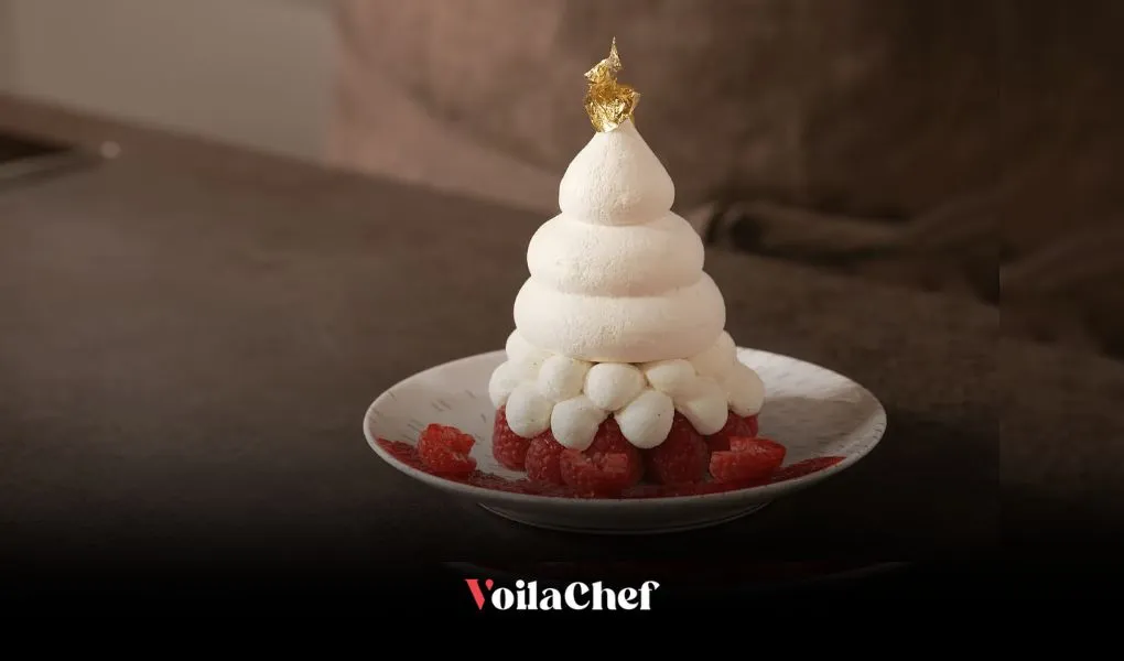 Recette de Pavlova aux framboises‍
