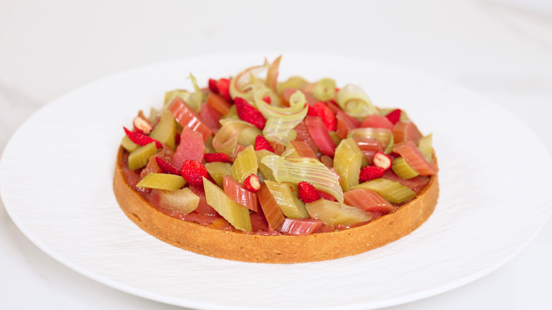 Tarte à la rhubarbe signature