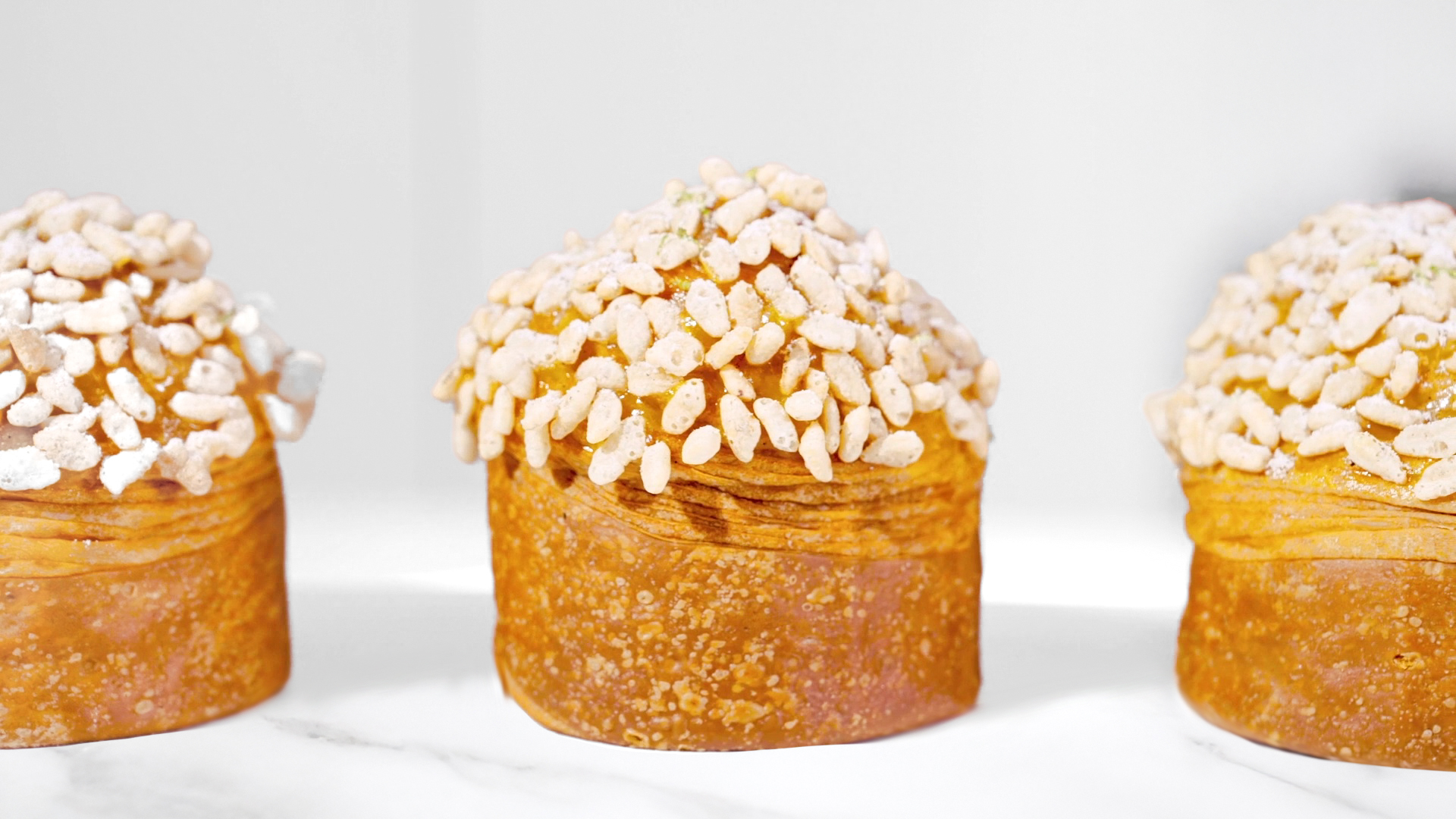 Rice-pudding croissant nest