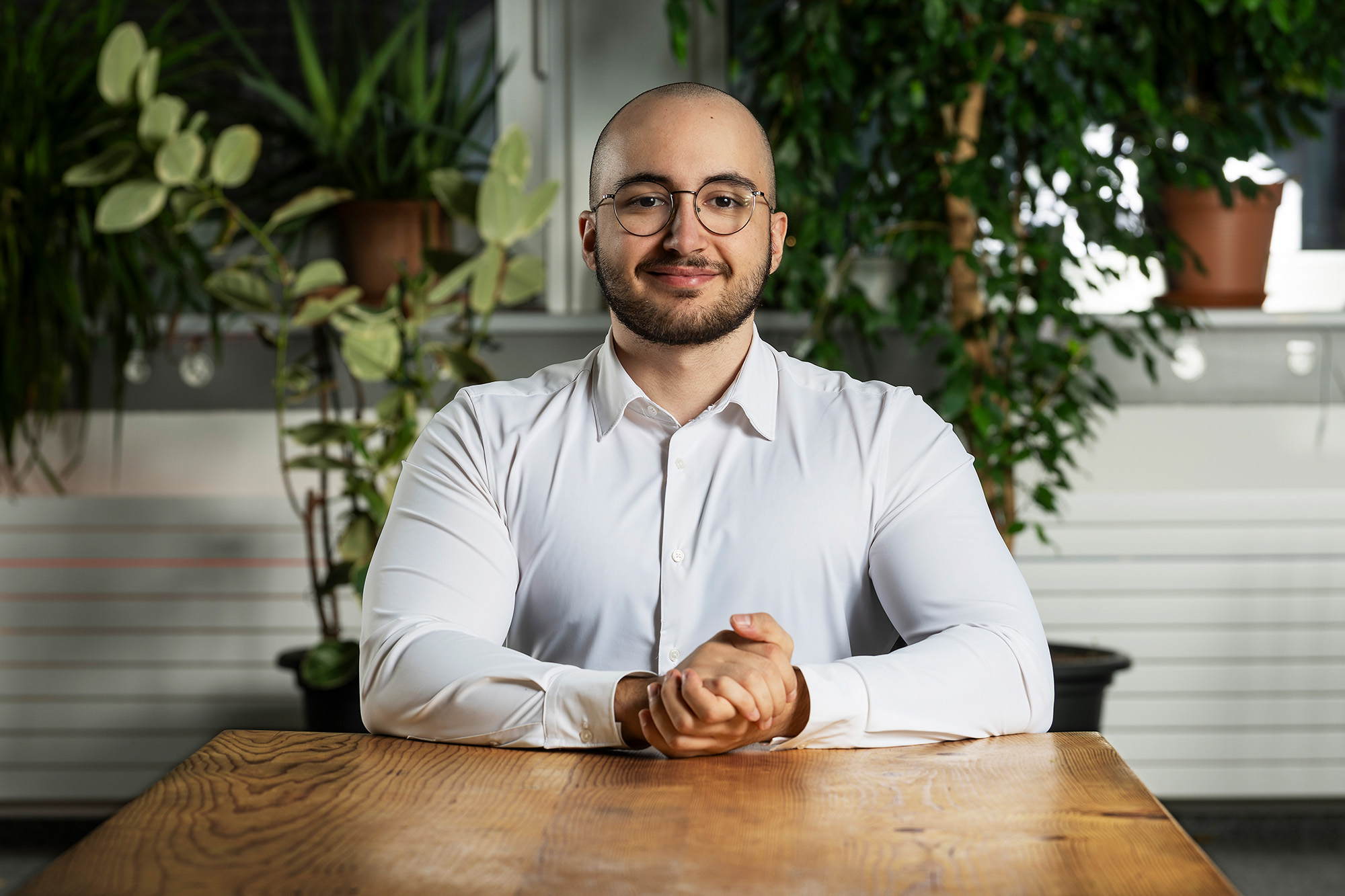 Mikhail Efremov sitting at the table.