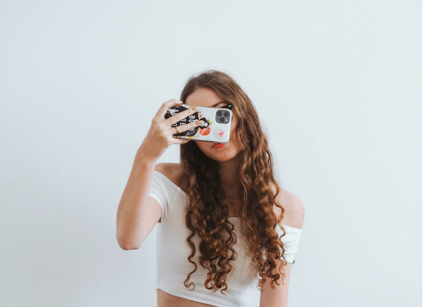 UGC creator recording herself