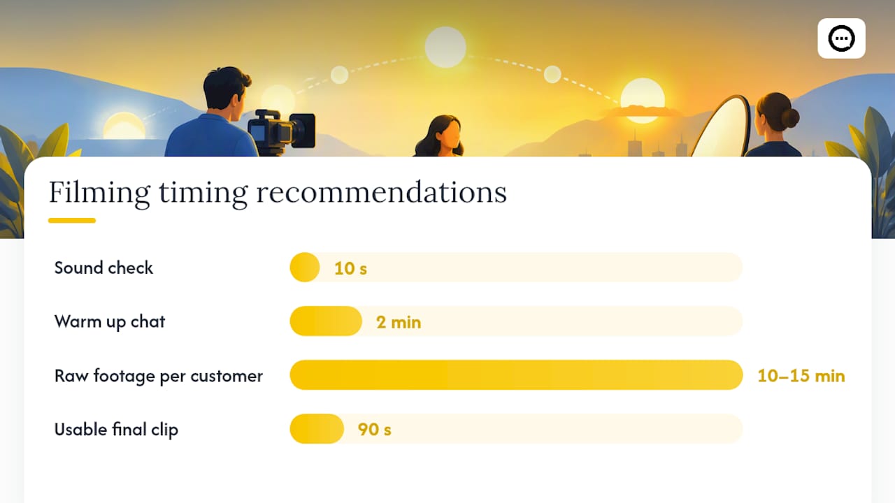 What Filming Setup Keeps Testimonials Looking Authentic? — overview diagram