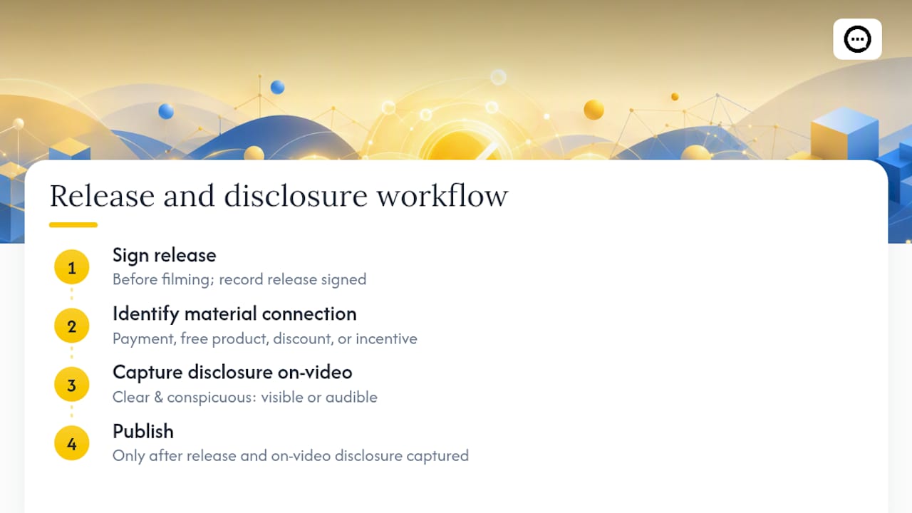 Video release and disclosure workflow