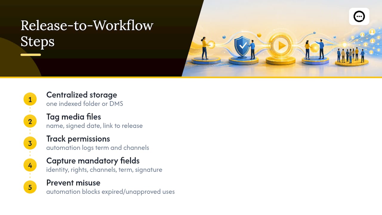 Turning a Release Form Into an Actual Workflow — overview diagram