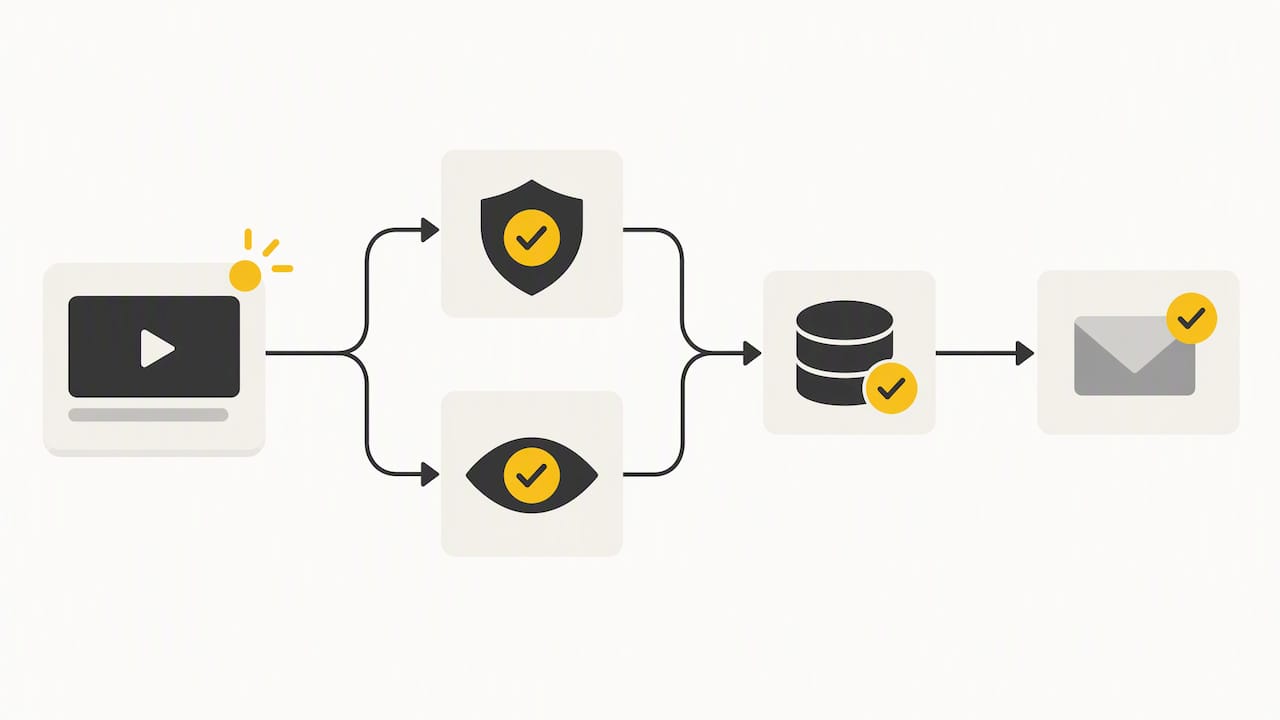 Separate recording and publishing consent steps